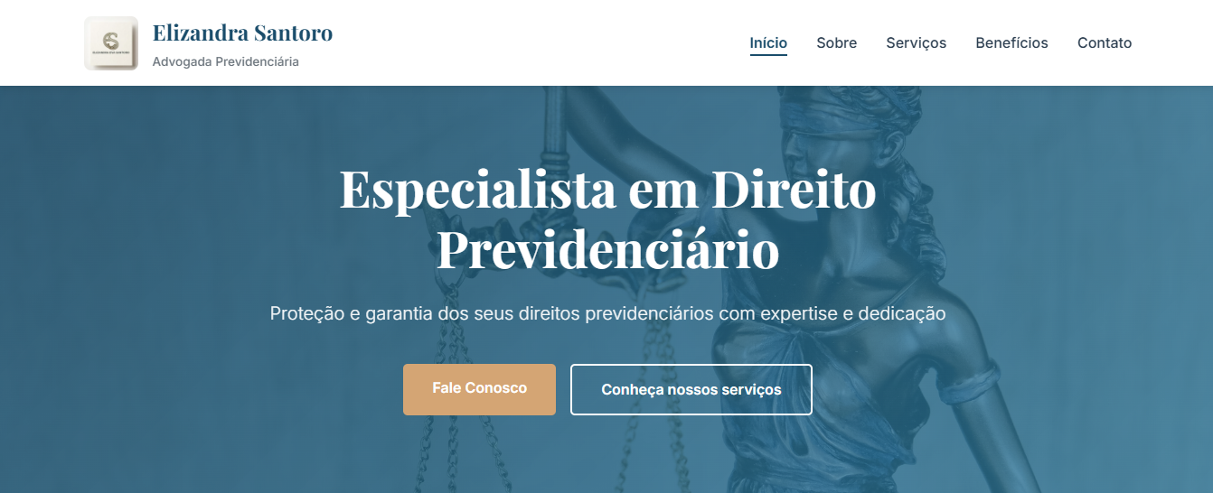 Landing page para advocacia